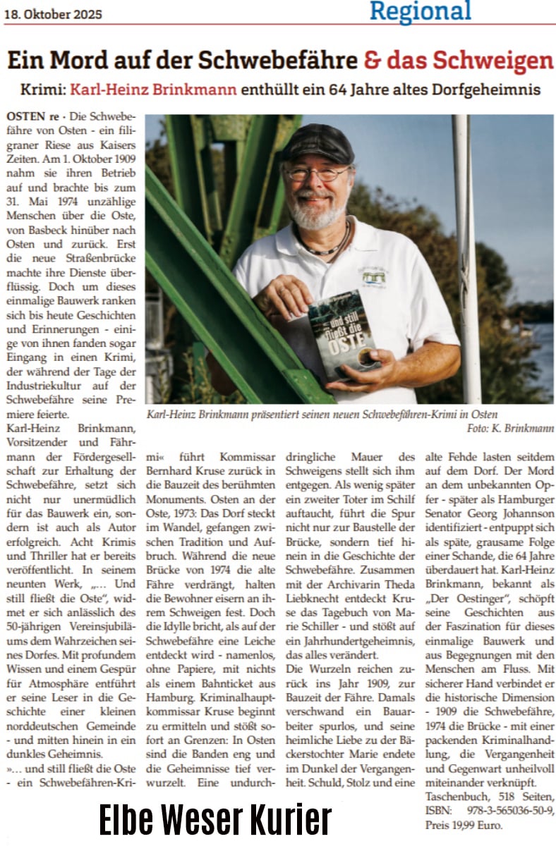 Elbe Weser Kurier, 18. Oktober 2025